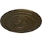 Ekena Millwork Pearl Ceiling Medallion (Fits Canopies up to 1 7/8"), Hand-Painted Brass, 26 1/4"OD x 1 1/2"P CM26PEBRS - alternate 3